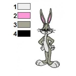 Looney Tunes Bugs Bunny 01 Embroidery Design
